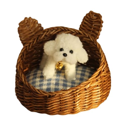 Miniaturpuppenhäuser Gewebte Haustierbett Korb 1/12 Skala Für Puppenhäuser Playset Hundebett Punnet Rattan Punnet Miniaturpuppenhäuser Gewebte Haustierbett Korb 1/12 Skala Für Puppenhäuser Playset Hundebett Punnet Rattan Punnet von Vdaxvme