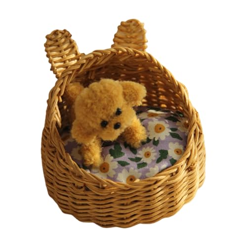 Miniaturpuppenhäuser Gewebte Haustierbett Korb 1/12 Skala Für Puppenhäuser Playset Hundebett Punnet Rattan Punnet Miniaturpuppenhäuser Gewebte Haustierbett Korb 1/12 Skala Für Puppenhäuser Playset Hundebett Punnet Rattan Punnet von Vdaxvme
