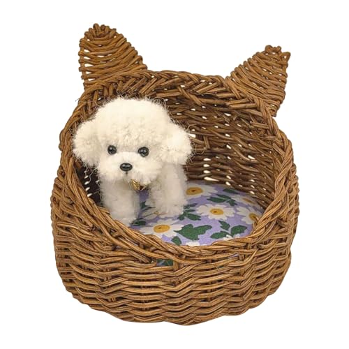 Miniaturpuppenhäuser Gewebte Haustierbett Korb 1/12 Skala Für Puppenhäuser Playset Hundebett Punnet Rattan Punnet Miniaturpuppenhäuser Gewebte Haustierbett Korb 1/12 Skala Für Puppenhäuser Playset Hundebett Punnet Rattan Punnet von Vdaxvme