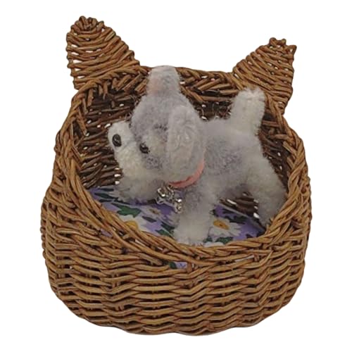 Miniaturpuppenhäuser Gewebte Haustierbett Korb 1/12 Skala Für Puppenhäuser Playset Hundebett Punnet Rattan Punnet Miniaturpuppenhäuser Gewebte Haustierbett Korb 1/12 Skala Für Puppenhäuser Playset Hundebett Punnet Rattan Punnet von Vdaxvme