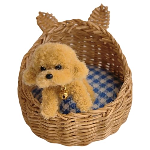Miniaturpuppenhäuser Gewebte Haustierbett Korb 1/12 Skala Für Puppenhäuser Playset Hundebett Punnet Rattan Punnet Miniaturpuppenhäuser Gewebte Haustierbett Korb 1/12 Skala Für Puppenhäuser Playset Hundebett Punnet Rattan Punnet von Vdaxvme