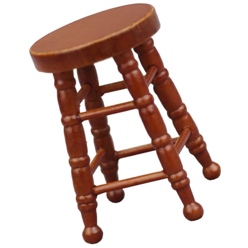 Puppenhaus Zakka Stuhl Modell Realistische Puppenhäuser Rund Top Stuhl Realistische Spielhocker Realistisch 1:12 Modell Spielzeug Puppenhaus Zakka Stuhl Modell Realistische Puppenhäuser Rund Top Stuhl Realistische Spielhocker Realistisch 1:12 Modell Spielzeug von Vdaxvme