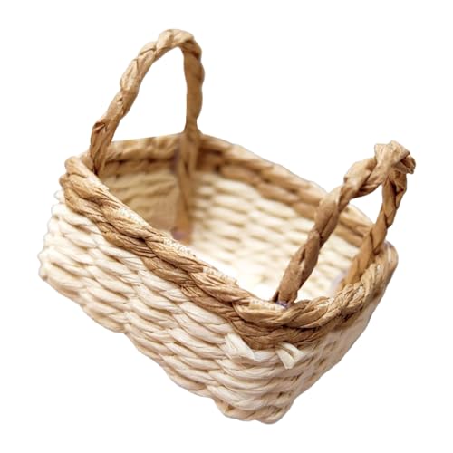 Realistischer Gewebter Korb Für Dollhouses Decors Und Spielkörbe Für Puppenhäuser Wickerwork 1/12 Skala Möbel von Vdaxvme