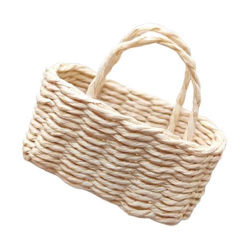 Realistischer Gewebter Korb Für Dollhouses Decors Und Spielkörbe Für Puppenhäuser Wickerwork 1/12 Skala Möbel von Vdaxvme