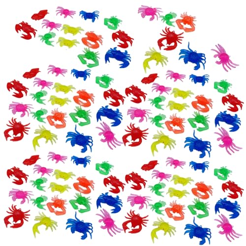 Vdaxvme 100pcs Fischmodellfigur Spielzeug Weichsimulatioin Marine Life Model Plastik Figur Für Frühe Bildung Und Party Requisiten von Vdaxvme