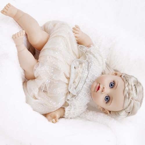 Vdaxvme 14inch Neugeborene Mädchen Babypuppen In Vinyls Perfekt Für Eltern Kind Interaktion Kinderfreundliches Realistisches Mädchen Vdaxvme 14inch Neugeborene Mädchen Babypuppen In Vinyls Perfekt Für Eltern Kind Interaktion Kinderfreundliches Realistisches Mädchen von Vdaxvme