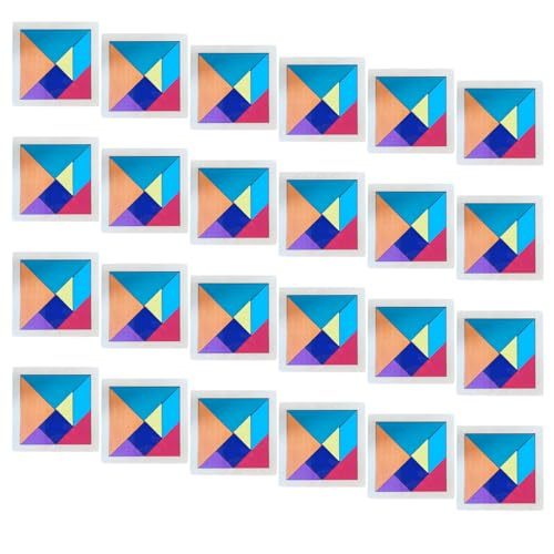 Vdaxvme 24pcs Holz Tangram Puzzle Set Für Kinder Mit Farbenfroher Geometrischer Form Ideal Für Pädagogische Interaktion Spielen Spielspaß Vdaxvme 24pcs Holz Tangram Puzzle Set Für Kinder Mit Farbenfroher Geometrischer Form Ideal Für Pädagogische Interaktion Spielen Spielspaß von Vdaxvme