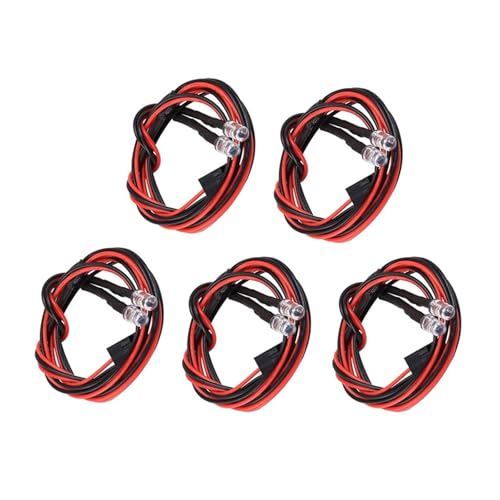 Vdaxvme 5 Stück Set 5mm LED Lichtperlen Für Fernbedienung Spielzeug Easy Installation Mehrzweck LED Licht Für Drohnen von Vdaxvme