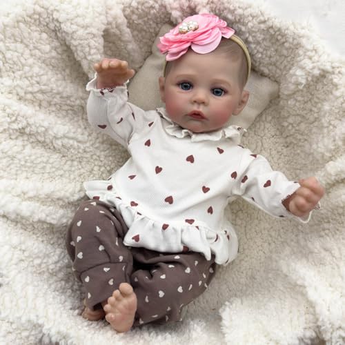 Vdaxvme Authentisch Aussehende 19 Zoll Silikon Mädchen Babypuppen Für Sammler Und Babypuppen Für Bildungszwecke von Vdaxvme