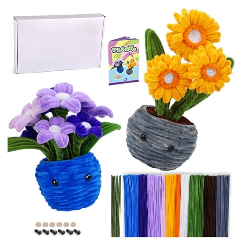 Vdaxvme DIYS Topf Blütenset Rohrreiniger Handwerk Mit Schrauben Blumenstiele Drähte Chenilles Stängel Thanksgiving Geschenke Vdaxvme DIYS Topf Blütenset Rohrreiniger Handwerk Mit Schrauben Blumenstiele Drähte Chenilles Stängel Thanksgiving Geschenke von Vdaxvme
