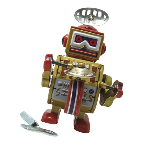Vdaxvme Dekoratives Roboter Blech Schlagzeuger Retro Tinplate Windup Spielzeug Ideal Für Haus Und Café Shop Decors Antique Model Vdaxvme Dekoratives Roboter Blech Schlagzeuger Retro Tinplate Windup Spielzeug Ideal Für Haus Und Café Shop Decors Antique Model von Vdaxvme