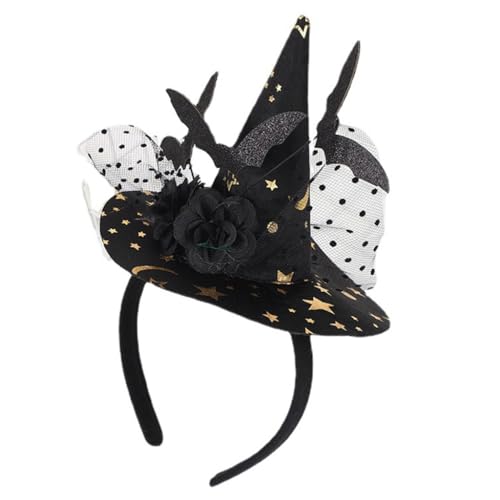 Vdaxvme Halloween-Haarband, tragbar, Hexen-Kopfschmuck, Cosplay-Kostüm, Haarband für Erwachsene, Kinder, Festival, Party, Kopfbedeckung Vdaxvme Halloween-Haarband, tragbar, Hexen-Kopfschmuck, Cosplay-Kostüm, Haarband für Erwachsene, Kinder, Festival, Party, Kopfbedeckung von Vdaxvme
