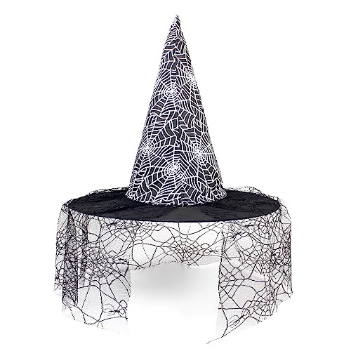 Vdaxvme Halloween Hexenhut Party Zylinder Frauen Zauberer Hut Unisex Hexenkappe Cosplay Kostüm weiblich Urlaub Kopfschmuck Vdaxvme Halloween Hexenhut Party Zylinder Frauen Zauberer Hut Unisex Hexenkappe Cosplay Kostüm weiblich Urlaub Kopfschmuck von Vdaxvme
