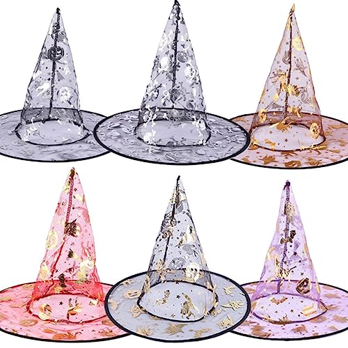 Vdaxvme Halloween Hexenhut Party Zylinder Frauen Zauberer Hut Unisex Hexenkappe Cosplay Kostüm weiblich Urlaub Kopfschmuck Vdaxvme Halloween Hexenhut Party Zylinder Frauen Zauberer Hut Unisex Hexenkappe Cosplay Kostüm weiblich Urlaub Kopfschmuck von Vdaxvme