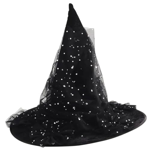 Vdaxvme Halloween-Hexenhut für Kinder und Erwachsene, Halloween-Party, Cosplay, Kostüm, Requisiten, Hexenhut für Halloween-Party Vdaxvme Halloween-Hexenhut für Kinder und Erwachsene, Halloween-Party, Cosplay, Kostüm, Requisiten, Hexenhut für Halloween-Party von Vdaxvme