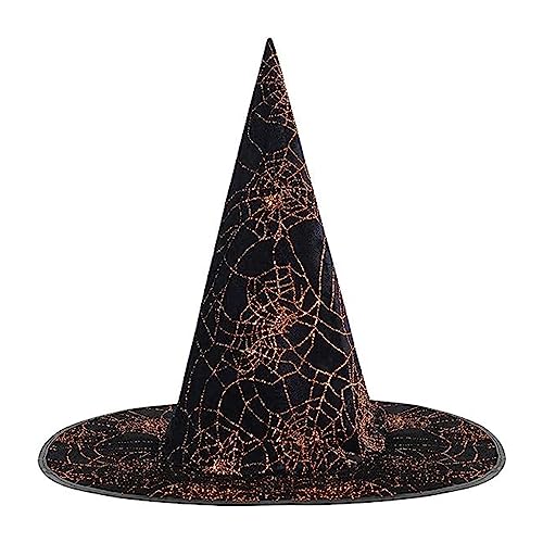 Vdaxvme Hexenhut für Erwachsene, Teenager, Halloween, Maskerade, Stoff, Zaubererhut, Cosplay, Kostüm, Halloween, Party, lustiges Kleid Vdaxvme Hexenhut für Erwachsene, Teenager, Halloween, Maskerade, Stoff, Zaubererhut, Cosplay, Kostüm, Halloween, Party, lustiges Kleid von Vdaxvme
