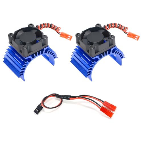Vdaxvme Hochleistungen Fernbedienungszubehör 36mm Twin Cooling Lüfter Aluminium Legierung Twin Heatkino Lüfter von Vdaxvme