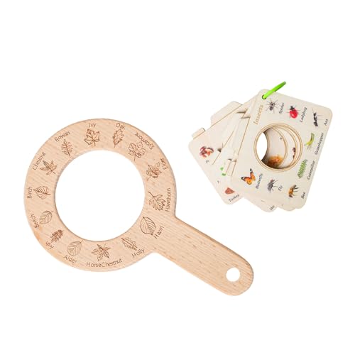 Vdaxvme Hölzerne Animal Explorers Set Mit Lupe Für Naturermittlung Freien Und Frühes Lernen Spielzeug Kinder Erkundungsgeschenkset von Vdaxvme