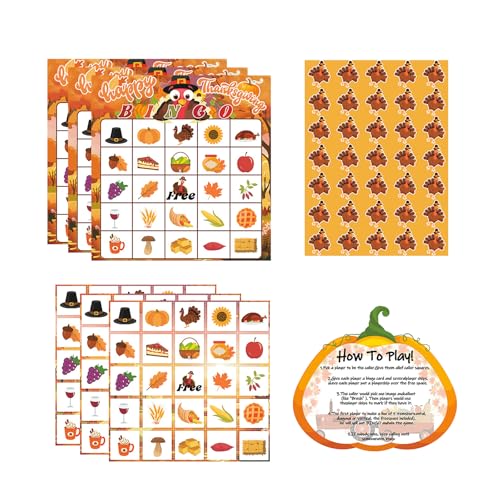 Vdaxvme Holiday Requisiten Bingo Spiel Spielen Karten Spielzeug Thanksgiving Game Card Für Schulaktivitäten Und Family Gathering Party Supply Vdaxvme Holiday Requisiten Bingo Spiel Spielen Karten Spielzeug Thanksgiving Game Card Für Schulaktivitäten Und Family Gathering Party Supply von Vdaxvme
