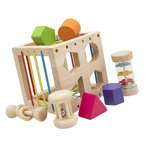 Vdaxvme Holzsortierkiste Für Babys Und Kleinkind Um Farbe Und Formen Zu Lernen Die Die Frühe Kognitive Entwicklung Fördern Vdaxvme Holzsortierkiste Für Babys Und Kleinkind Um Farbe Und Formen Zu Lernen Die Die Frühe Kognitive Entwicklung Fördern von Vdaxvme