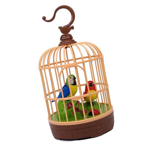 Vdaxvme Interaktives Gesangsvogelspielzeug Birdcage Toy Für Kinder Und Naturliebhaber Sound Aktiviertes Papageispielzeug Mit Klang Und Licht von Vdaxvme
