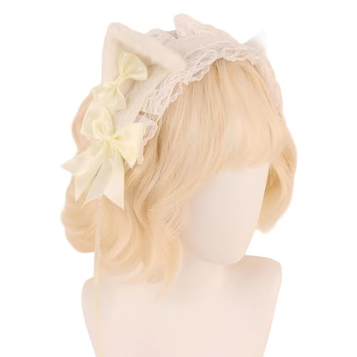 Vdaxvme Kätzchen Stirnbänder Cosplay Bows Kätzchen Ohren Haarbänder Weiße Kopfbedeckung Make Up Cosplay Haarbänder Geburtstagsfeier Vdaxvme Kätzchen Stirnbänder Cosplay Bows Kätzchen Ohren Haarbänder Weiße Kopfbedeckung Make Up Cosplay Haarbänder Geburtstagsfeier von Vdaxvme