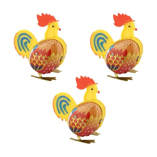 Vdaxvme Klassische Spring Hühnchenspielzeug Eisen Blech Rooster Modell Figur Uhr Uhrenspielzeug Für Und Büroschreibtisch Dekoration 3PCs Vdaxvme Klassische Spring Hühnchenspielzeug Eisen Blech Rooster Modell Figur Uhr Uhrenspielzeug Für Und Büroschreibtisch Dekoration 3PCs von Vdaxvme