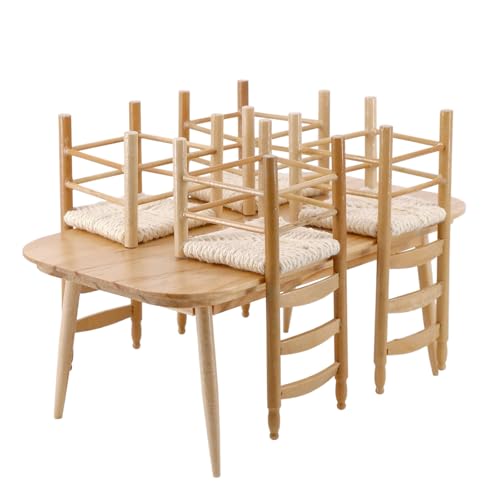 Vdaxvme Kleine Robuste Holztisch Und Stühle Für Dollhouses Gartenbedarf Innenhöfen Möbelzubehör 1/6 1/12 Skala Vdaxvme Kleine Robuste Holztisch Und Stühle Für Dollhouses Gartenbedarf Innenhöfen Möbelzubehör 1/6 1/12 Skala von Vdaxvme