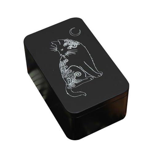 Vdaxvme Metall Rechteck Organisatoren Box Playings Card Storage Box Money Coin Carry Box Candy Key Case Business Tarots Speicherung von Vdaxvme