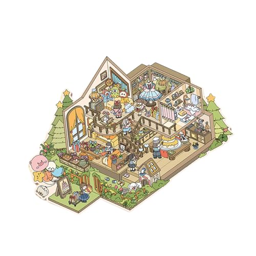Vdaxvme Miniaturvilla 3D Szenenaufkleber Für Notizbücher Und Scrapbooking Einfach Zu Bedienen Und Zu Entfernen Kreativen Landschaftsaufkleber Vdaxvme Miniaturvilla 3D Szenenaufkleber Für Notizbücher Und Scrapbooking Einfach Zu Bedienen Und Zu Entfernen Kreativen Landschaftsaufkleber von Vdaxvme