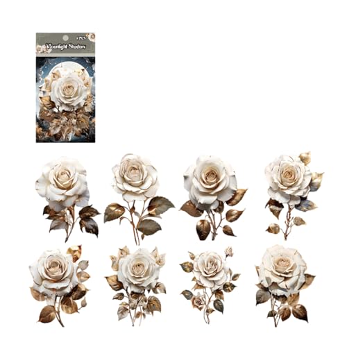 Vdaxvme Packung Von 8 Feenhaften Eleganten Rosenaufklebern Für Hochzeit Und Festliche Dekorationen Für Handwerkalben Telefon Laptop Vdaxvme Packung Von 8 Feenhaften Eleganten Rosenaufklebern Für Hochzeit Und Festliche Dekorationen Für Handwerkalben Telefon Laptop von Vdaxvme