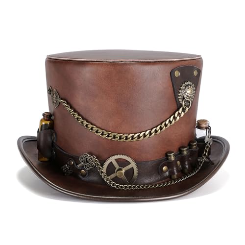 Vdaxvme Punk Kostümhut Für Cosplay Und Unterhaltung PU Leder Kostüm Kopfbedeckung Für Urlaub Bequeme Kleidung Vdaxvme Punk Kostümhut Für Cosplay Und Unterhaltung PU Leder Kostüm Kopfbedeckung Für Urlaub Bequeme Kleidung von Vdaxvme