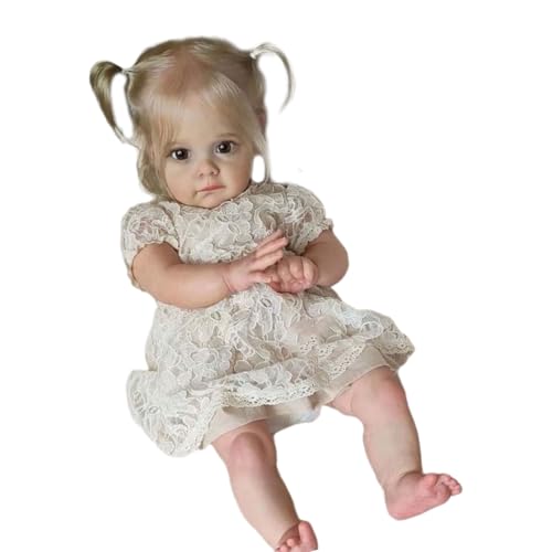 Vdaxvme Realistisch 21inch Solides Silikon Neugeborenes Mädchen Babypuppen Realistisches Kinderspielzeug Weiches Silikon Bewegliche Glied Vdaxvme Realistisch 21inch Solides Silikon Neugeborenes Mädchen Babypuppen Realistisches Kinderspielzeug Weiches Silikon Bewegliche Glied von Vdaxvme