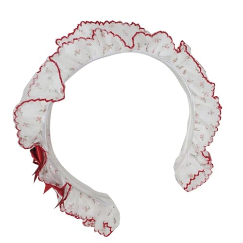 Vdaxvme Rüschenspitzen Trimm Anime Haarband Mit Doppelband Bogenknoten Blumenmuster Haarhoop Für Maid Themen Kostüm Event Requisiten Ruffen Spitzen Haarband Vdaxvme Rüschenspitzen Trimm Anime Haarband Mit Doppelband Bogenknoten Blumenmuster Haarhoop Für Maid Themen Kostüm Event Requisiten Ruffen Spitzen Haarband von Vdaxvme