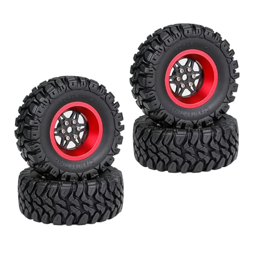 Vdaxvme Set Von 4 Fernbedienungs Steuerradreifen Für Crawler Automodell Gummi Radreifen Für Fernbedienungszubehör Vdaxvme Set Von 4 Fernbedienungs Steuerradreifen Für Crawler Automodell Gummi Radreifen Für Fernbedienungszubehör von Vdaxvme
