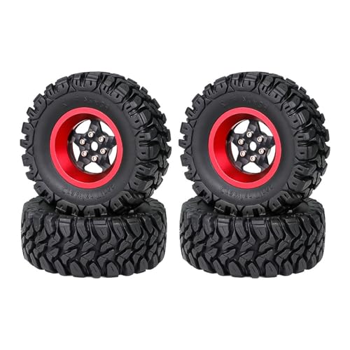 Vdaxvme Set Von 4 Fernbedienungs Steuerradreifen Für Crawler Automodell Gummi Radreifen Für Fernbedienungszubehör Vdaxvme Set Von 4 Fernbedienungs Steuerradreifen Für Crawler Automodell Gummi Radreifen Für Fernbedienungszubehör von Vdaxvme