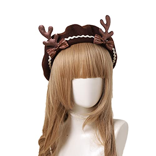 Vdaxvme Weihnachtsdekorationen Weihnachten Schleife Maler Hut Hut Warme Kopfbedeckung Winter für Cosplay Party Kostüm Vdaxvme Weihnachtsdekorationen Weihnachten Schleife Maler Hut Hut Warme Kopfbedeckung Winter für Cosplay Party Kostüm von Vdaxvme