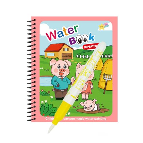 Vdaxvme Wiederverwendbare Wasserfarbenbücher Für Kinder Tragbare Bildungsspielspielzeug Verstärken Fantasie Und Farberkennung Kleinkind Bildungskunstzubehör von Vdaxvme