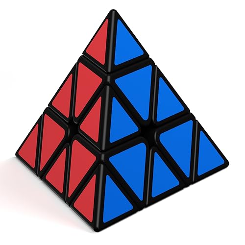Vdealen Speed Cube Pyramide Speed Cube, Bright Sticker Pyraminx Magic Cube für Anfänger und Fortgeschrittene, Triangle Cube Geschenk für Kinder Teenager Erwachsene von Vdealen