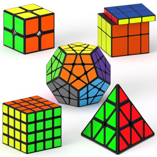 Vdealen Zauberwürfel Set, Speed Cube von 2x2 4x4 Pyramide Mirror Megaminx Zauberwürfel Original, Sticker Magic Cube Würfel Puzzle, Geschenk für Kinder Teenager Erwachsene Vdealen Zauberwürfel Set, Speed Cube von 2x2 4x4 Pyramide Mirror Megaminx Zauberwürfel Original, Sticker Magic Cube Würfel Puzzle, Geschenk für Kinder Teenager Erwachsene von Vdealen