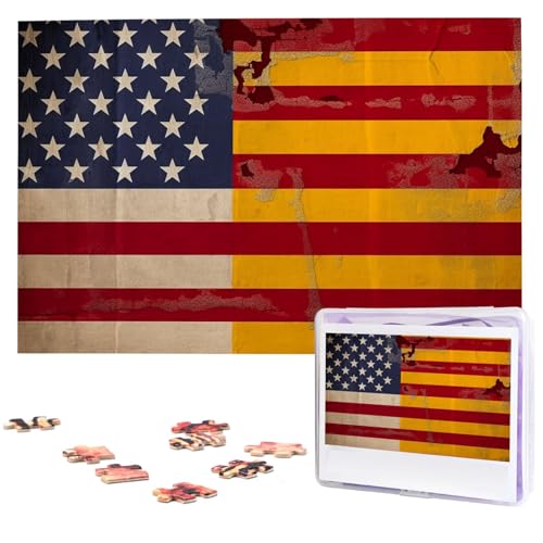 Jigsaw Puzzles 1000 Teile Für Erwachsene Amerikanische Spanien Flagge Jigsaw Puzzle Coole Tier Weihnachten Puzzle Geschenk Puzzle Für Familie Größe 75 X 50 cm von VducK