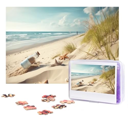 Puzzle 300 Teile für Erwachsene Strand Meer Puzzle Cool Tier Weihnachten Puzzle Geschenk Puzzle für Familie Größe 38 X 26 cm von VducK