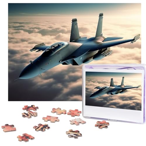 Puzzle 500 Teile für Erwachsene Flugzeug Kampfflugzeuge Jigsaw Puzzle Cooles Tier Weihnachtspuzzle Geschenk Puzzle Für Familie Größe 52 X 38 cm von VducK
