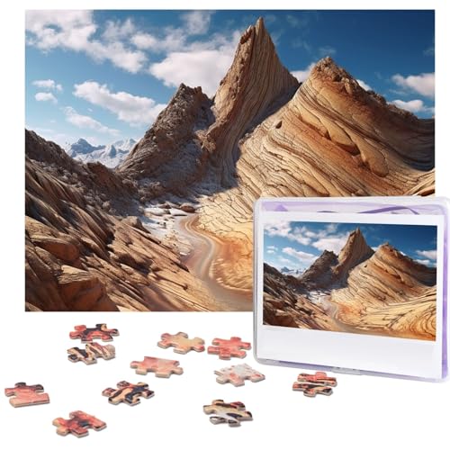 Puzzle 500 Teile für Erwachsene Verwitterung Berg Puzzle Cooles Tier Weihnachtspuzzle Geschenk Puzzle für Familie Größe 52 X 38 cm von VducK