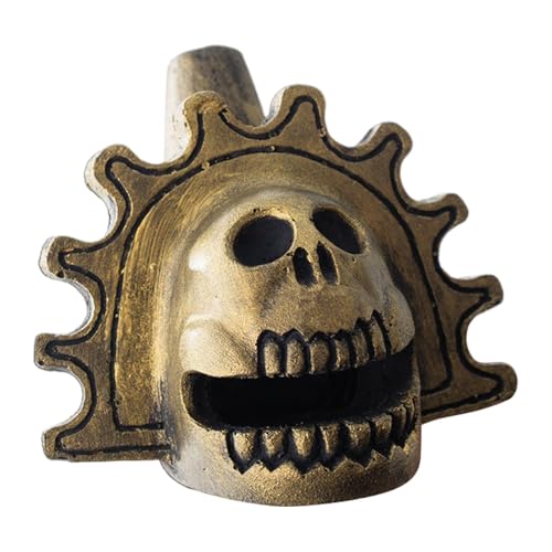 Aztec Death Whistle, Scary Sounding Nahuatl, Creative Screaming Catcall, High-Volume Sound, Authentic Ancient Design, Unique Collectible 9.2cm/3.62 Inches for Themed Decor von Veasbuu