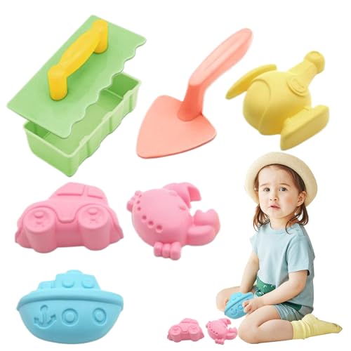 Beach Toys, Sand Mold and Shovel Set, 7.87 Inches Heavy Duty Snow Shovel Kids Educational Games, Preschool Learning Activities for Poolside, Summer, Backyard Party Supplies Beach Toys, Sand Mold and Shovel Set, 7.87 Inches Heavy Duty Snow Shovel Kids Educational Games, Preschool Learning Activities for Poolside, Summer, Backyard Party Supplies von Veasbuu