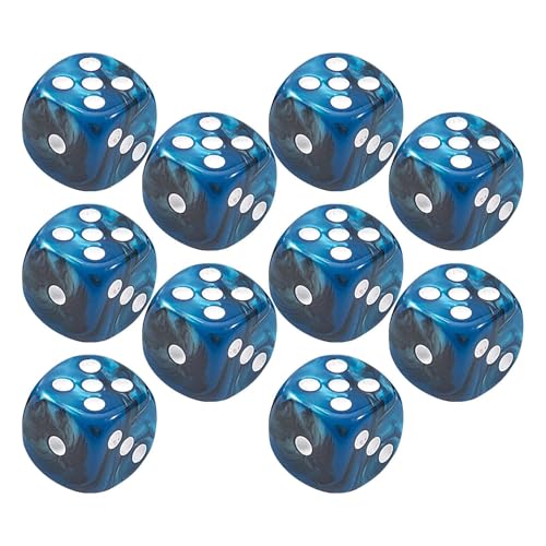 Dice Set of 10, Acrylic Game Dice, 0.47x0.47 inches Sturdy Lightweight Rounded Corner for Family Entertainment, Tabletop Games, Bar Competitions and Casual Gatherings Dice Set of 10, Acrylic Game Dice, 0.47x0.47 inches Sturdy Lightweight Rounded Corner for Family Entertainment, Tabletop Games, Bar Competitions and Casual Gatherings von Veasbuu
