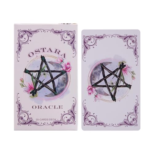 Oracle Cards, Spiritual Oracles Deck, 4.72x2.76 Inches 20 Sheets English Beginner Tarot Cards, Fortune Reading Card for Inspirational Spring Equinox Message Game Props, Home Travel Oracle Cards, Spiritual Oracles Deck, 4.72x2.76 Inches 20 Sheets English Beginner Tarot Cards, Fortune Reading Card for Inspirational Spring Equinox Message Game Props, Home Travel von Veasbuu