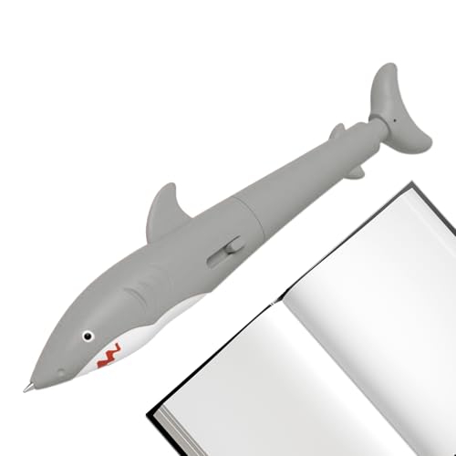 Pen That Spray Water, Sprays Water Ballpoint, 5.71x1.18x0.79 Inches Shark Shaped Novelty, Fun Office Prank, Writing Instrument Gag Gadget for Coworkers Women Men Kids Student Use von Veasbuu