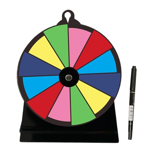 Prize Wheel, Tabletop Spinner Stand, 7.87x5.91x2.76 inches Fortune Turntable Game, Reusable Design, Stable Base for Trade Shows, Carnivals, Fundraisers, Events, Performances, Supermarkets von Veasbuu